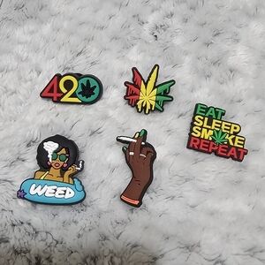 5 pcs Mary Jane 420 Shoe Charms
